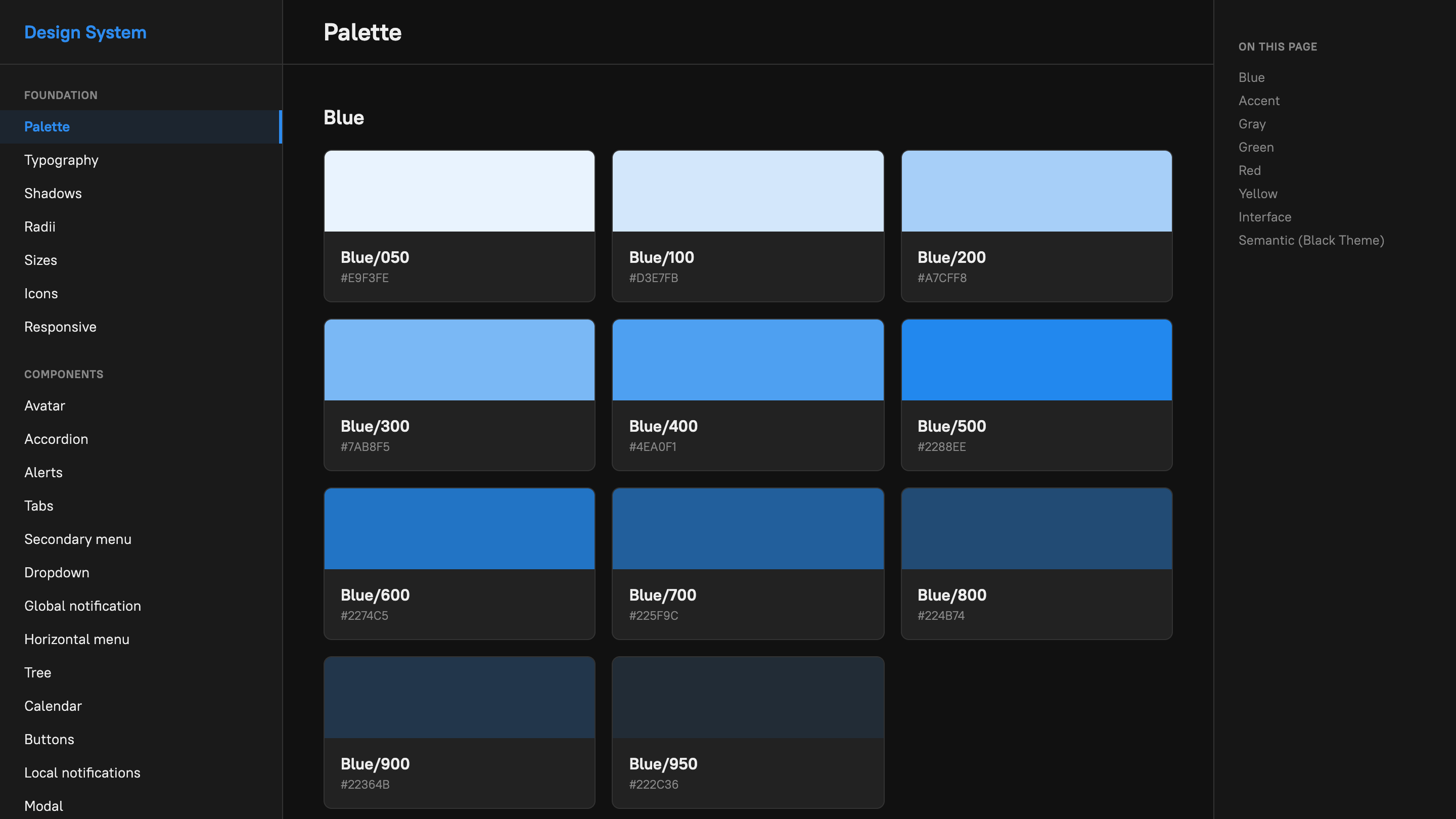 Design system desktop preview