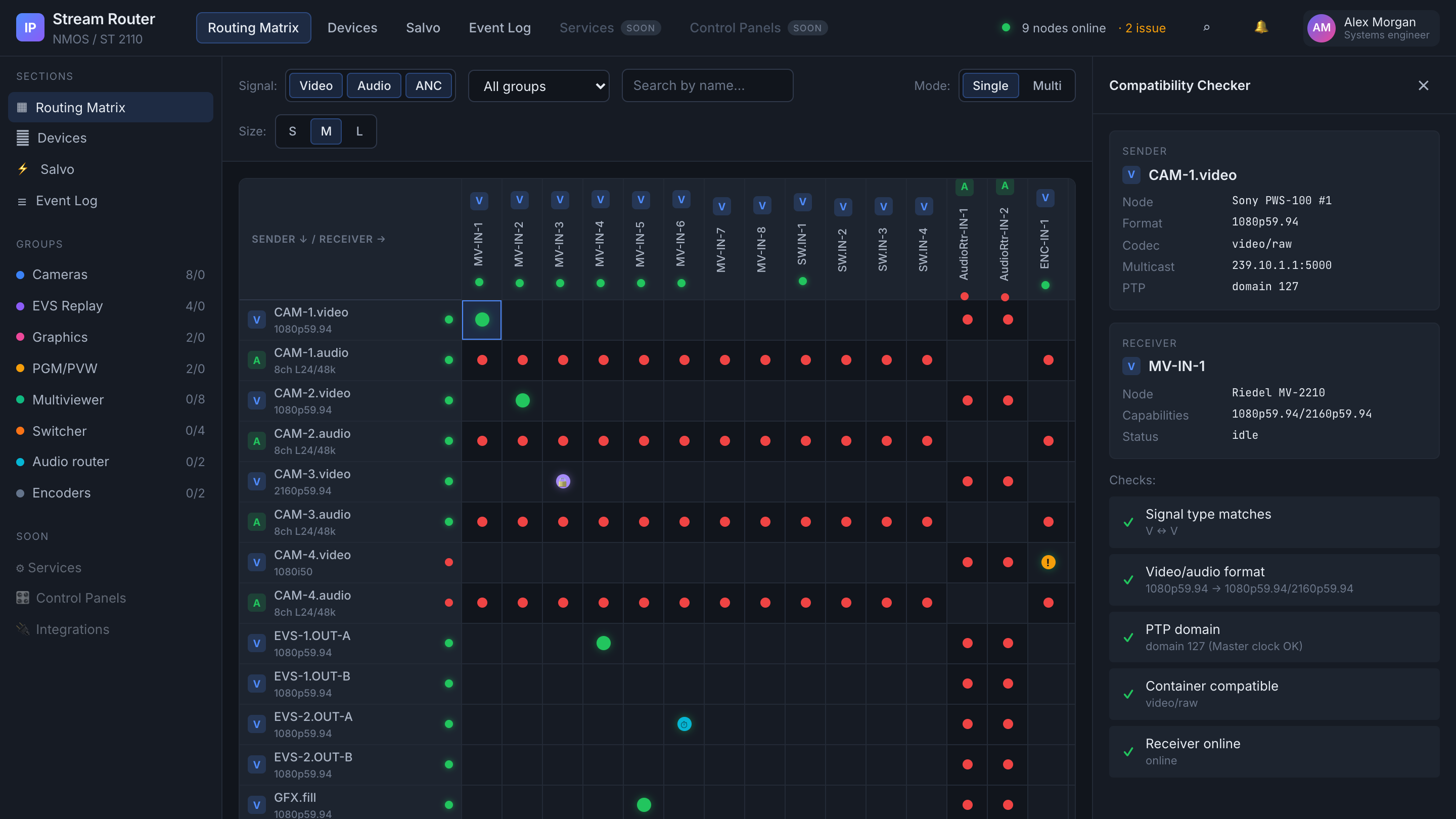 NMOS router desktop preview